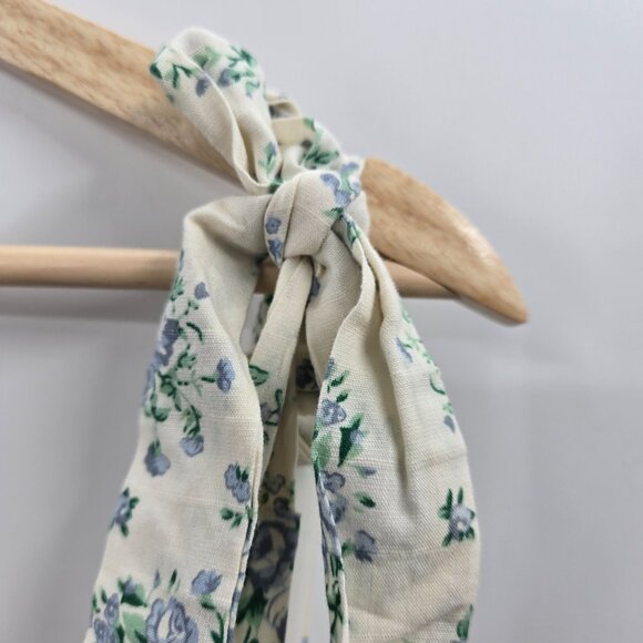 En Creme Cream Blue Floral Hi-Low Dress Size Large - Picture 11 of 16